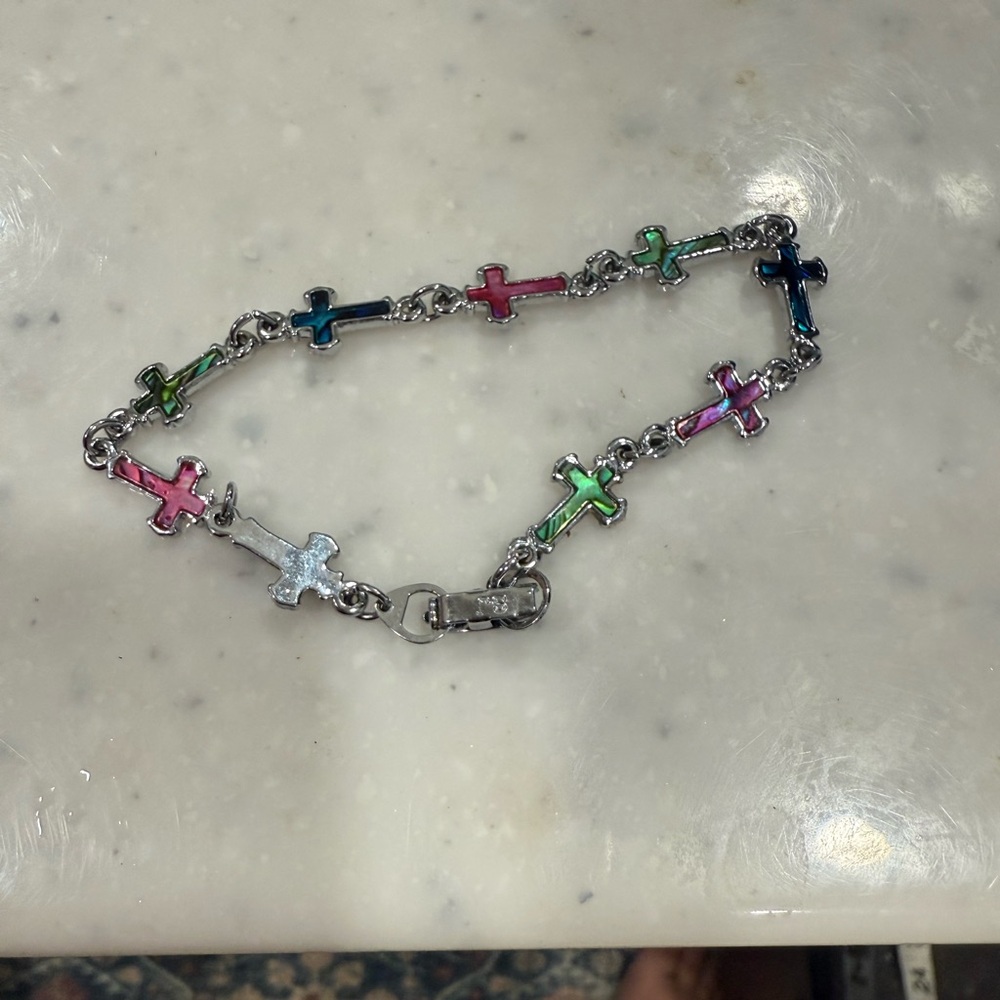 Multicolor Cross Bracelet